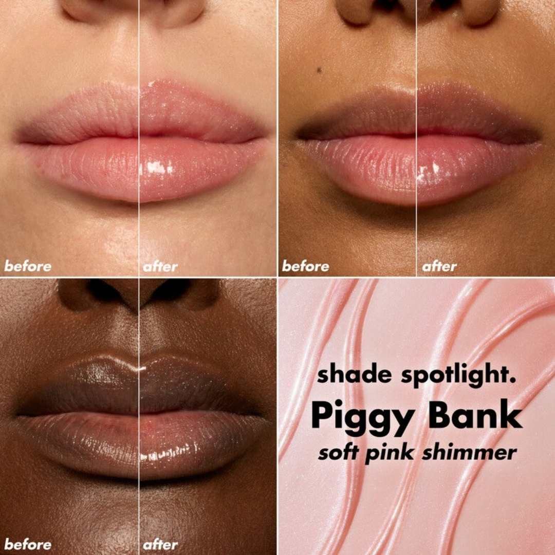 Lip Oil - Piggy Bank Soft pink shimmer
