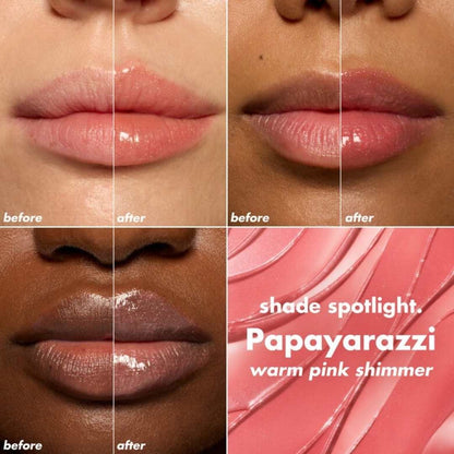 Lip Oil - Papayarazzi Warm pink shimmer