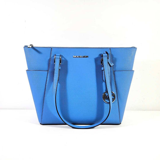 Large Saffiano Leather Top-Zip Tote Bag