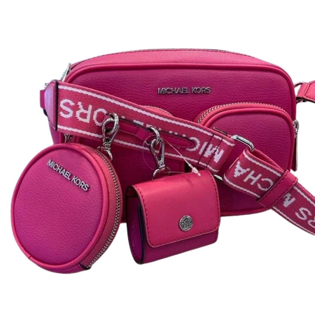 Crossbody mediano de cuero con funda para Apple AirPods Pro®