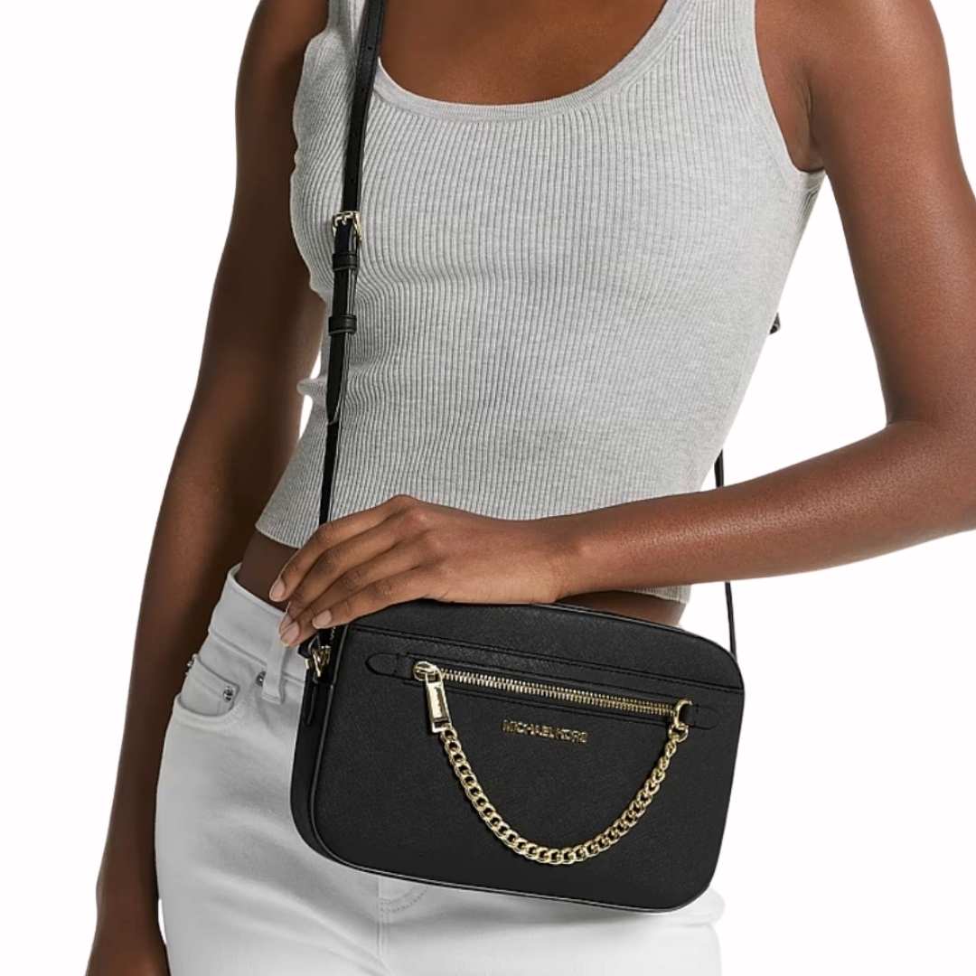 Jet Set negro Crossbody Bag