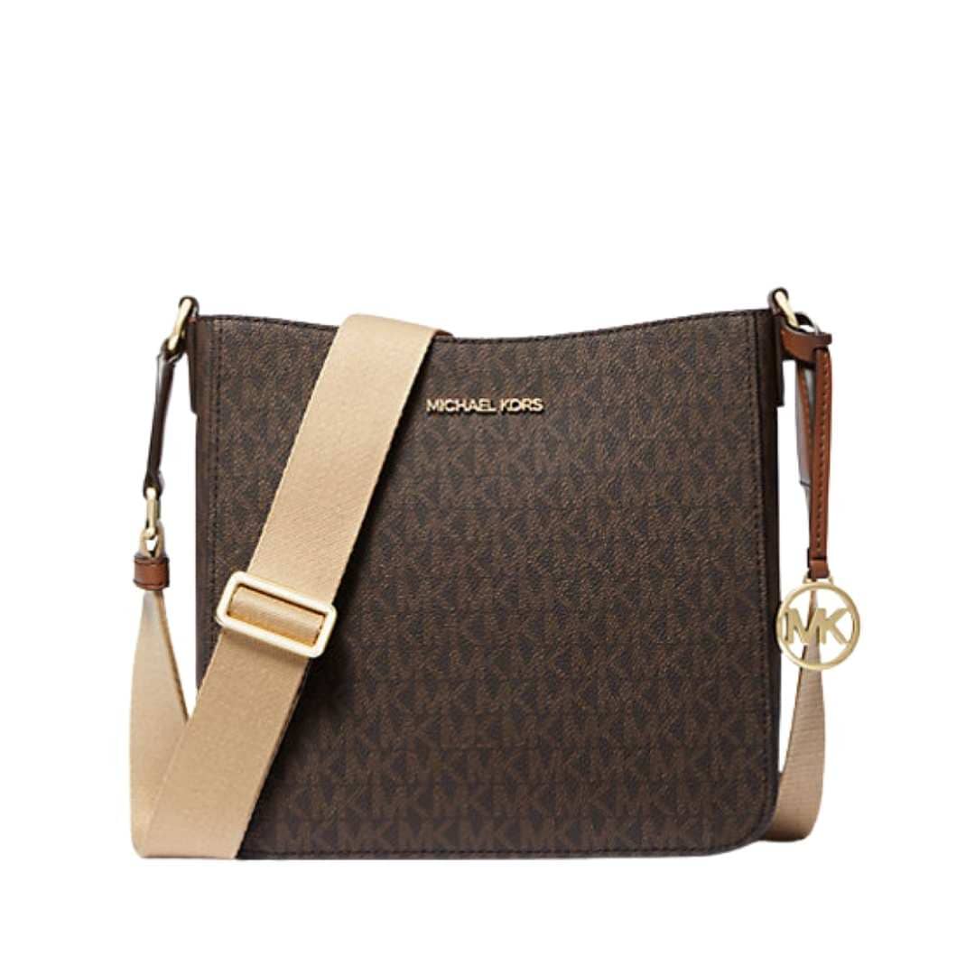 Bolso de mensajero Jet Set pequeño con monograma