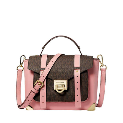 Manhattan satchel mediana en piel.