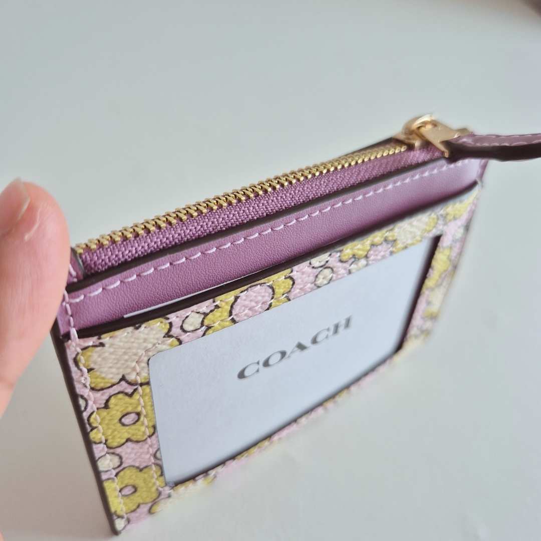Card zip Print Flores