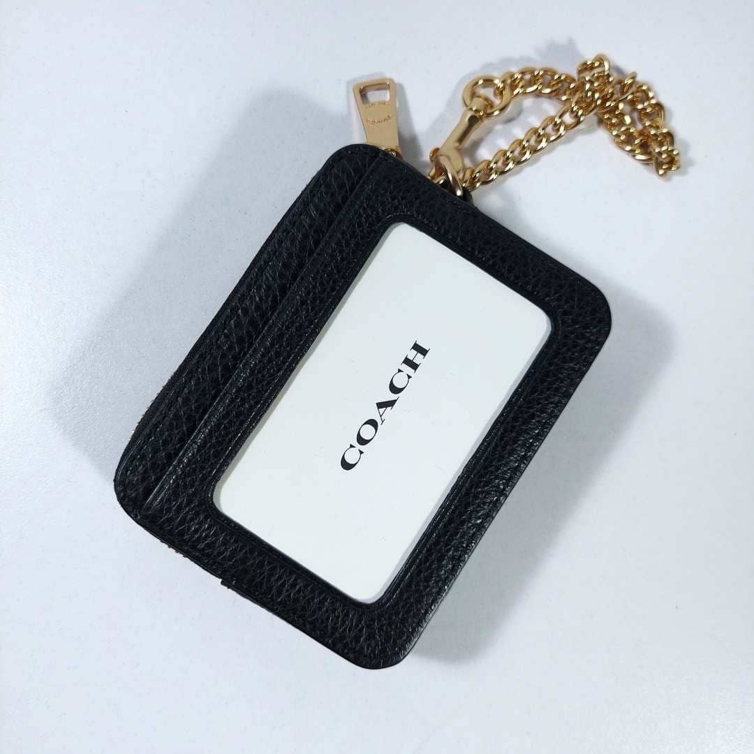 Zip card case negro