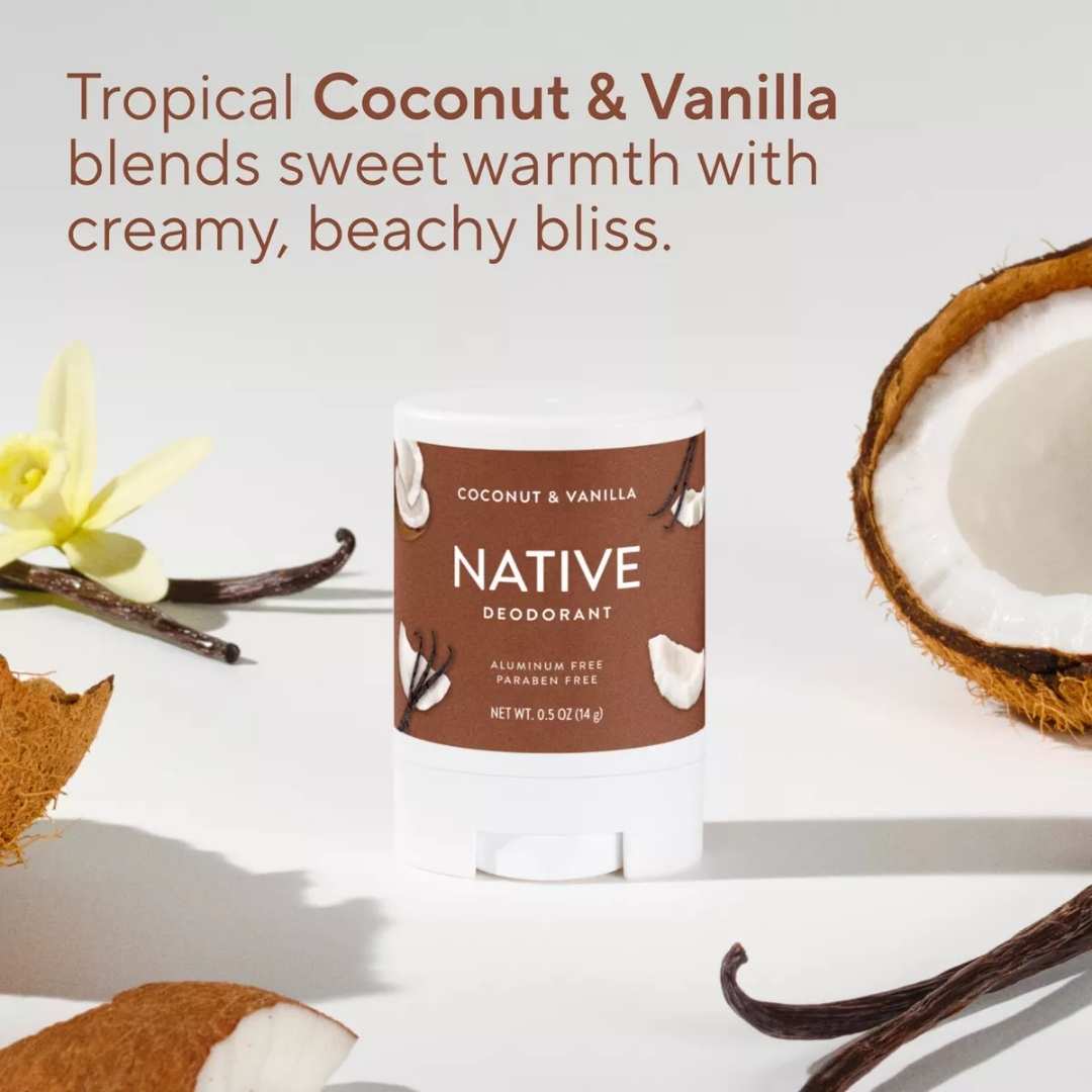 Desodorante sólido Native Mini - 0.5 oz - Coconut Vanilla