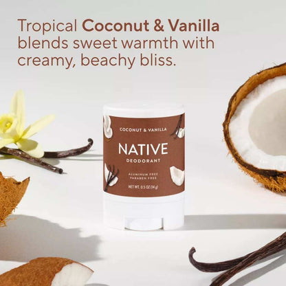 Desodorante sólido Native Mini - 0.5 oz - Coconut Vanilla