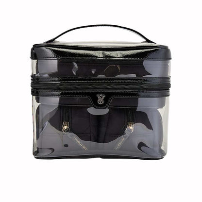 Neceser para maquillaje - Set 4 piezas Negro acolchado