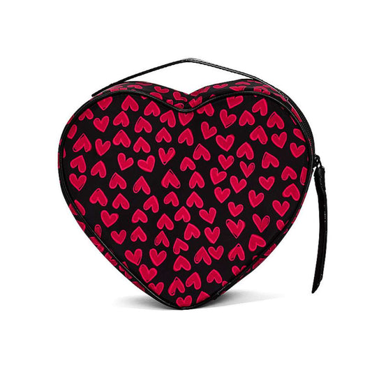 Bolso tipo neceser con forma de corazón