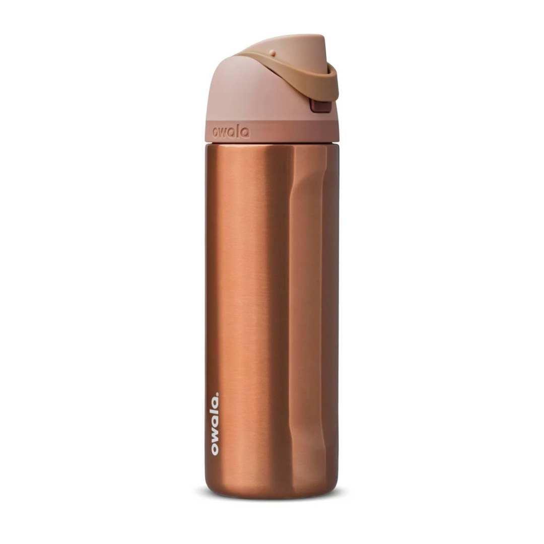Owala FreeSip 24 oz Water Bottle - Rose gold
