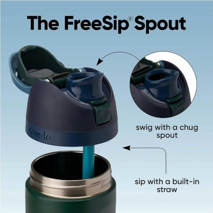 Owala FreeSip 24 oz Water Bottle - Deep Green