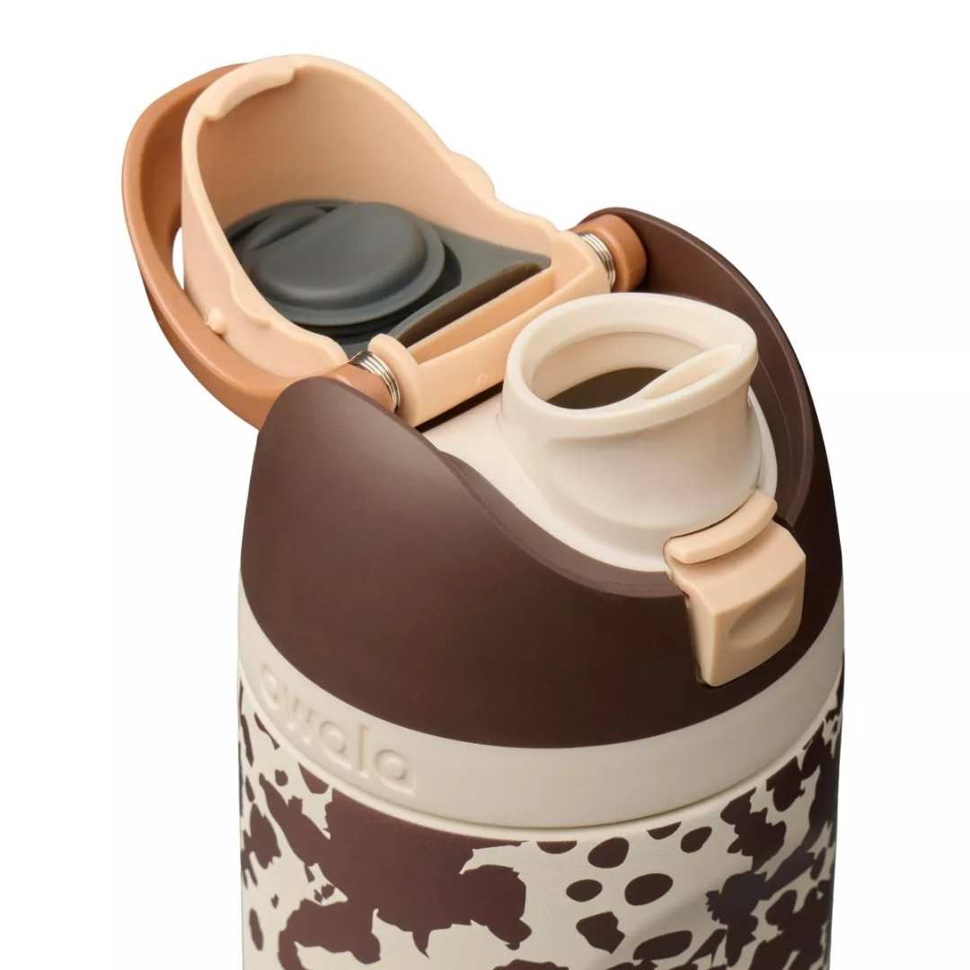 Owala FreeSip 24 oz Water Bottle - Cow print