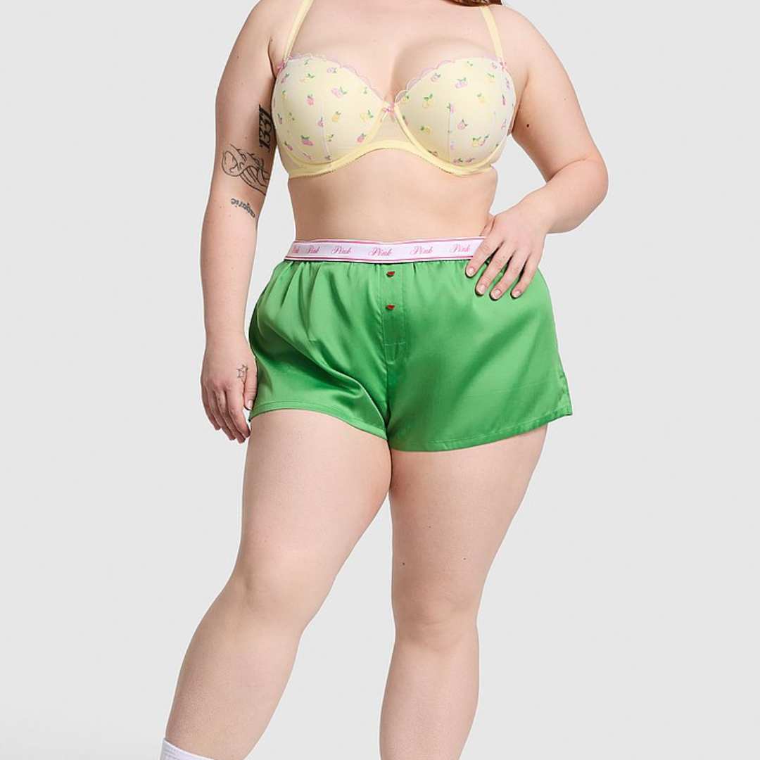 Silky Sleep Boxy Pajama Shorts -verde
