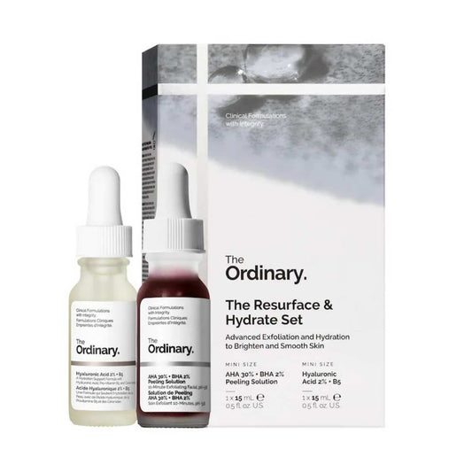 The Resurface & Hydrate Set with Hyaluronic Acid + AHA