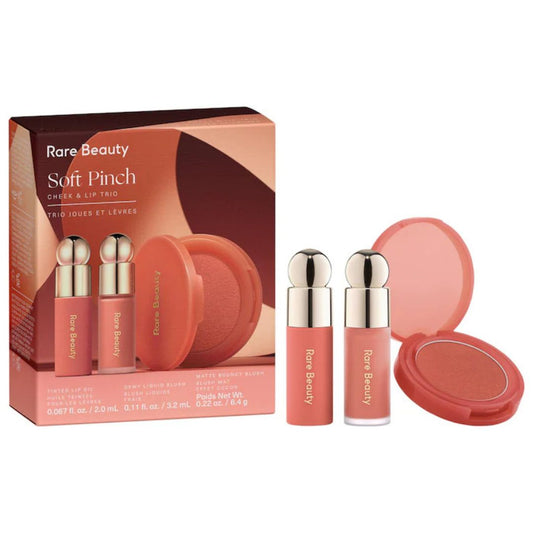 Set de regalo de maquillaje Soft Pinch Cheek & Lip Trio - RARE BEAUTY