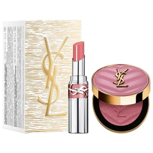 Set de barras de labios Iconic Pink Make Me Blush & Loveshine Lip Oil Stick de YSL