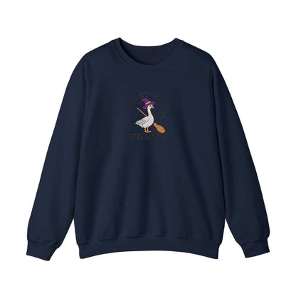 Bordado "SPOOKY GOOSE" en sudadera cuello redondo. EDICIÓN ESPECIAL