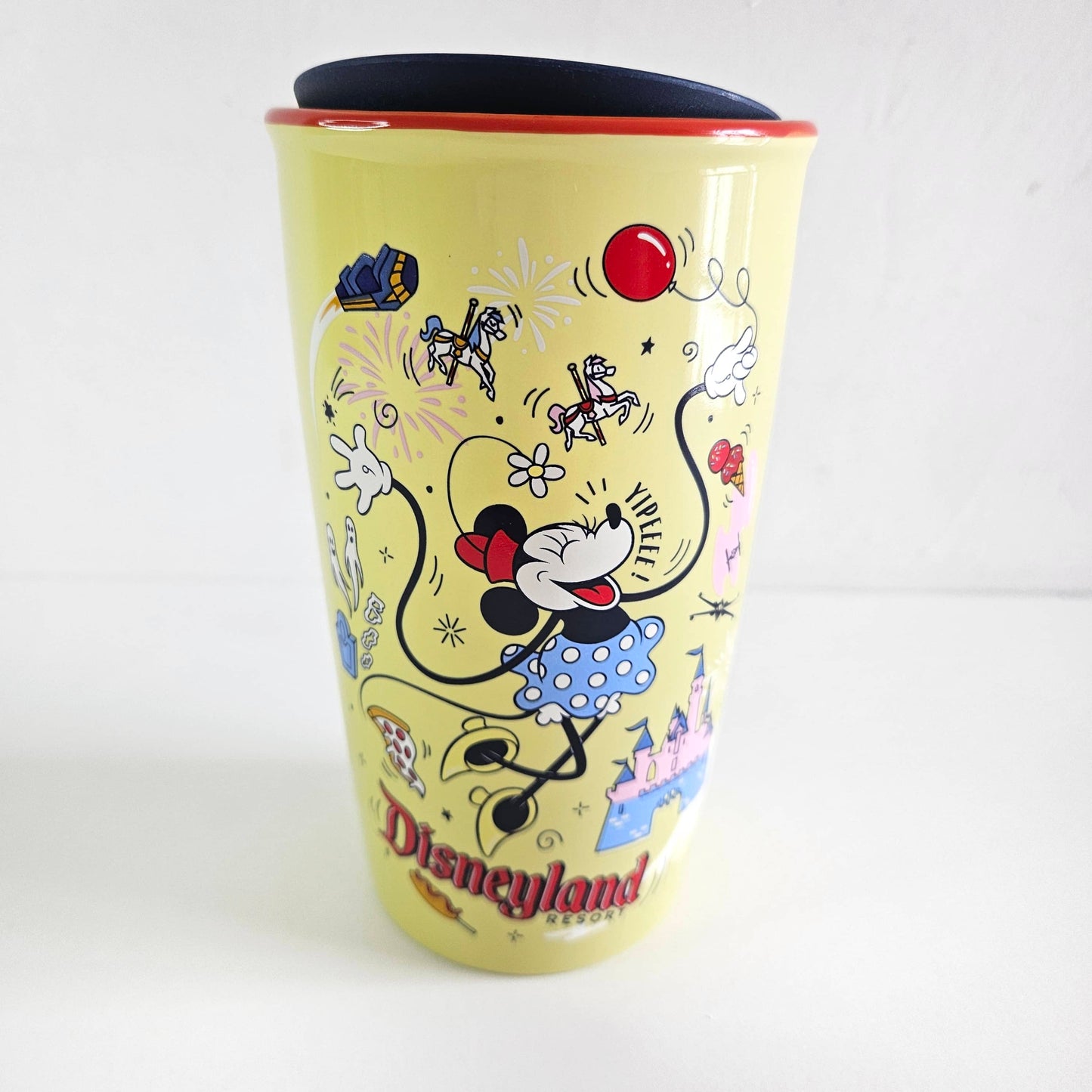 Vaso Star bucks de porcelana Magic Kingdom amarillo