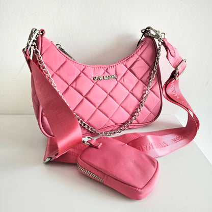 Crossbody acolchada rosa