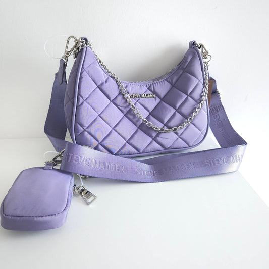 Crossbody acolchada lila