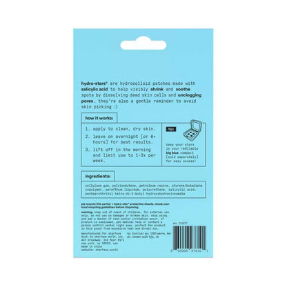 Starface Hydro-Star Set de parches hidrocoloides Azul 32 pz