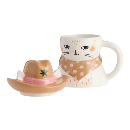 Taza de Gato con tapa sombrero