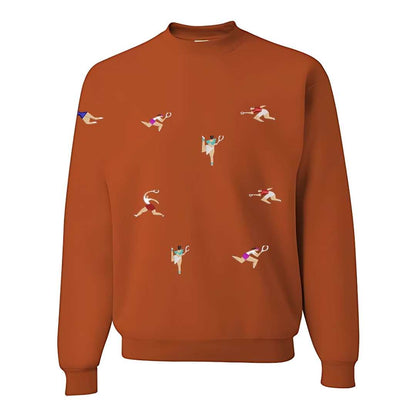Sudadera cuello redondo mezcla pesada con Bordado "Tennis Citizen II"