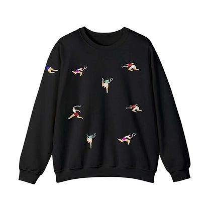Sudadera cuello redondo mezcla pesada con Bordado "Tennis Citizen II"