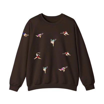 Sudadera cuello redondo mezcla pesada con Bordado "Tennis Citizen II"