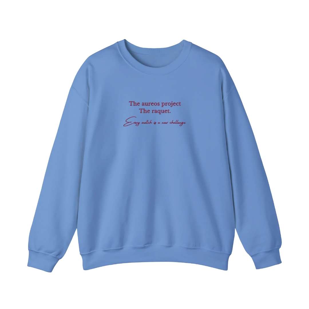 Sudadera cuello redondo mezcla pesada con Bordado "The Raquet"