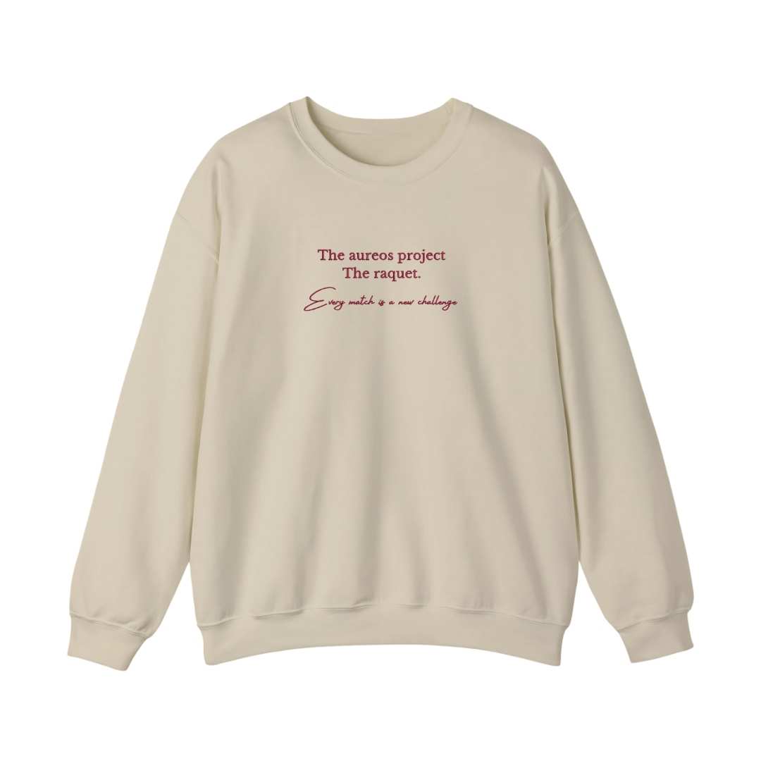 Sudadera cuello redondo mezcla pesada con Bordado "The Raquet"