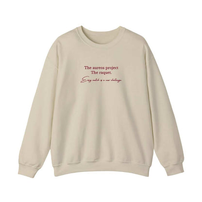Sudadera cuello redondo mezcla pesada con Bordado "The Raquet"