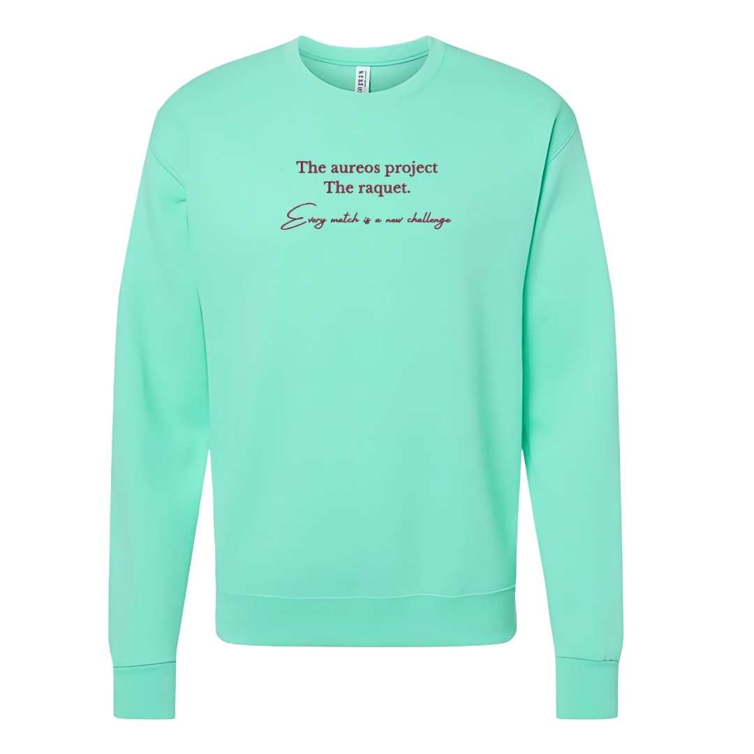 Sudadera cuello redondo mezcla pesada con Bordado "The Raquet"