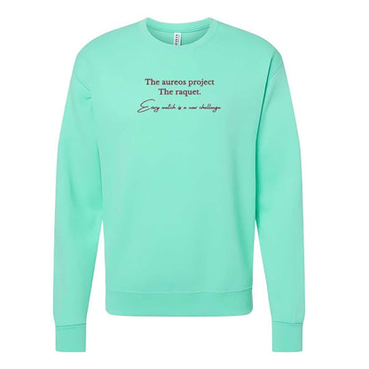 Sudadera cuello redondo mezcla pesada con Bordado "The Raquet"
