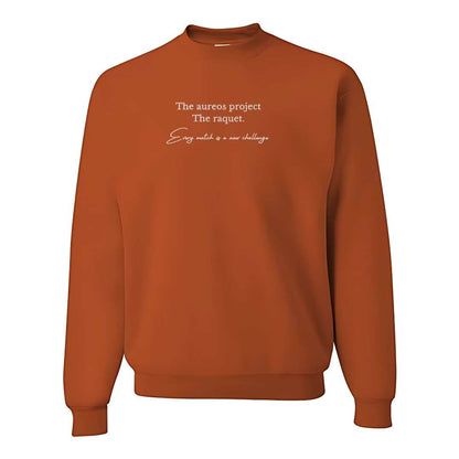 Sudadera cuello redondo mezcla pesada con Bordado "The Raquet"