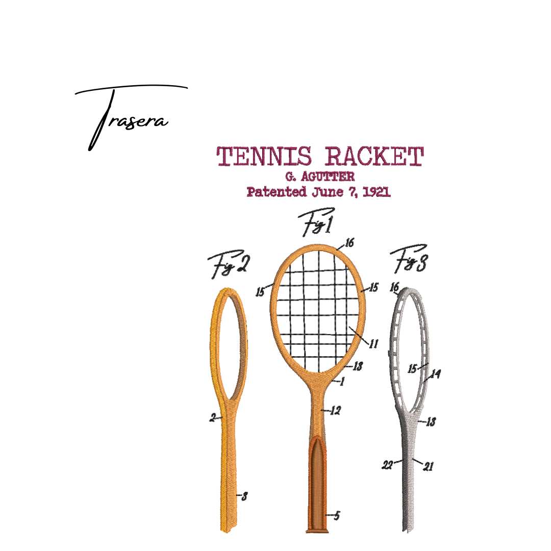 Sudadera cuello redondo mezcla pesada con Bordado "The Raquet"