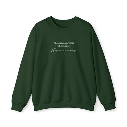 Sudadera cuello redondo mezcla pesada con Bordado "The Raquet"