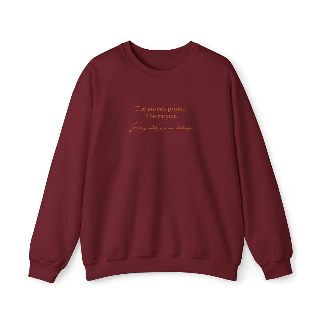 Sudadera cuello redondo mezcla pesada con Bordado "The Raquet"