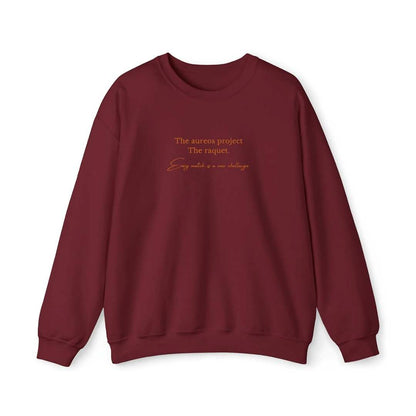 Sudadera cuello redondo mezcla pesada con Bordado "The Raquet"