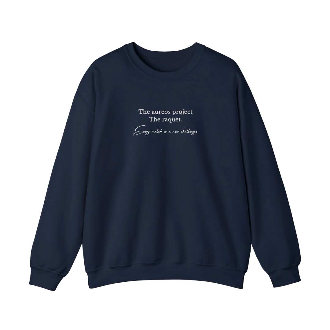 Sudadera cuello redondo mezcla pesada con Bordado "The Raquet"