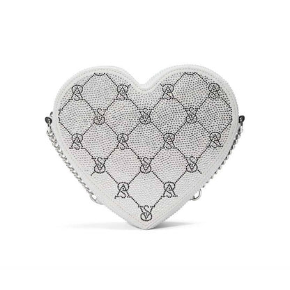 Crossbody corazón plata