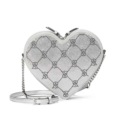 Crossbody corazón plata