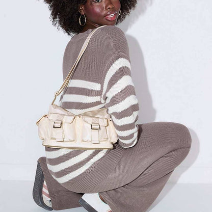 Nylon Cargo Shoulder Bag