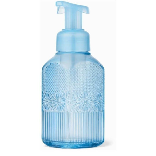 Jabonera Blue floral cielo cristal